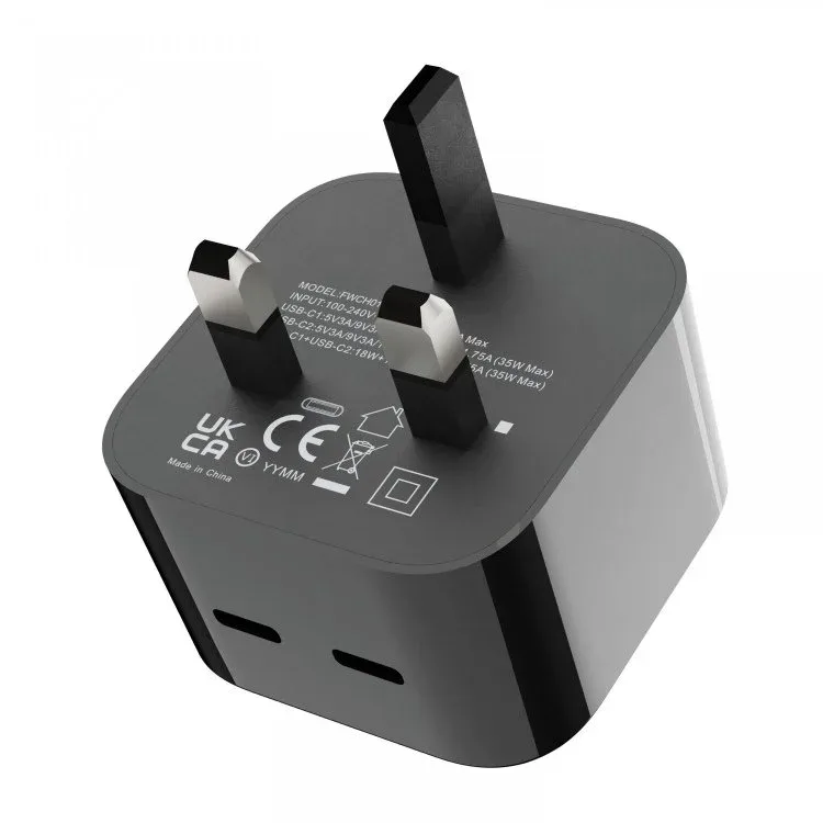 Porodo 35 W Pd Dual Port Quick Charger with Usb to Usb C Cable — image 2