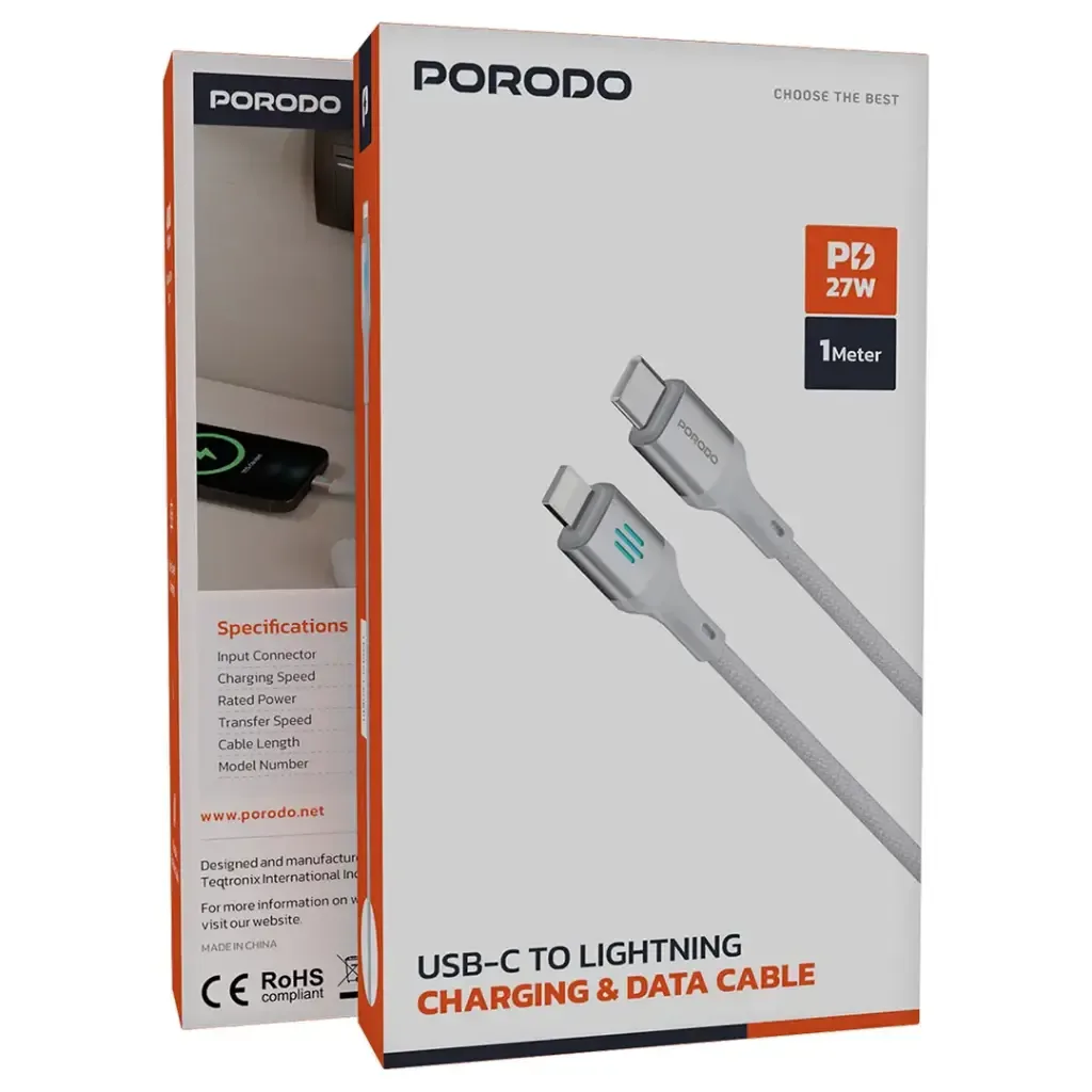 Porodo 27W USB C to Loghitng Cable 1M — image 2