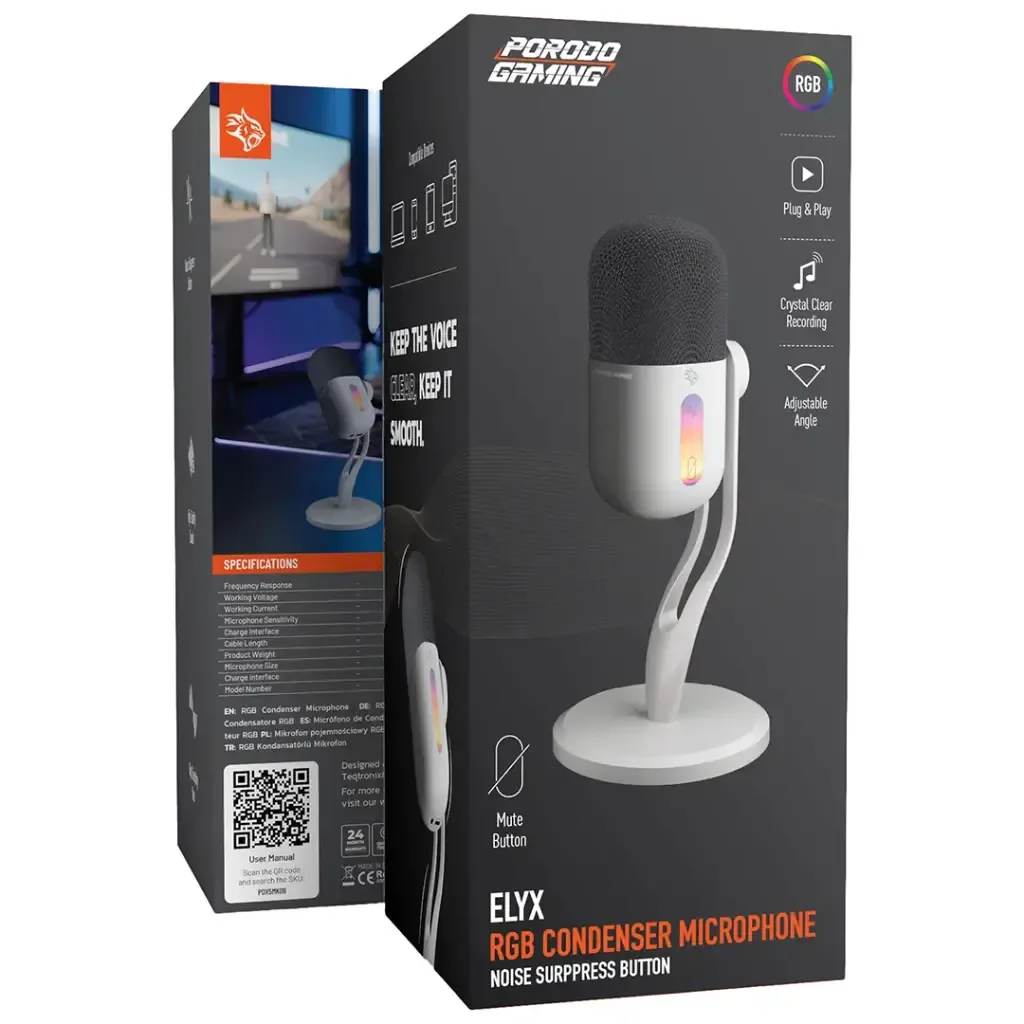 Porodo Elyx USB RGB Condenser Microphone — image 3