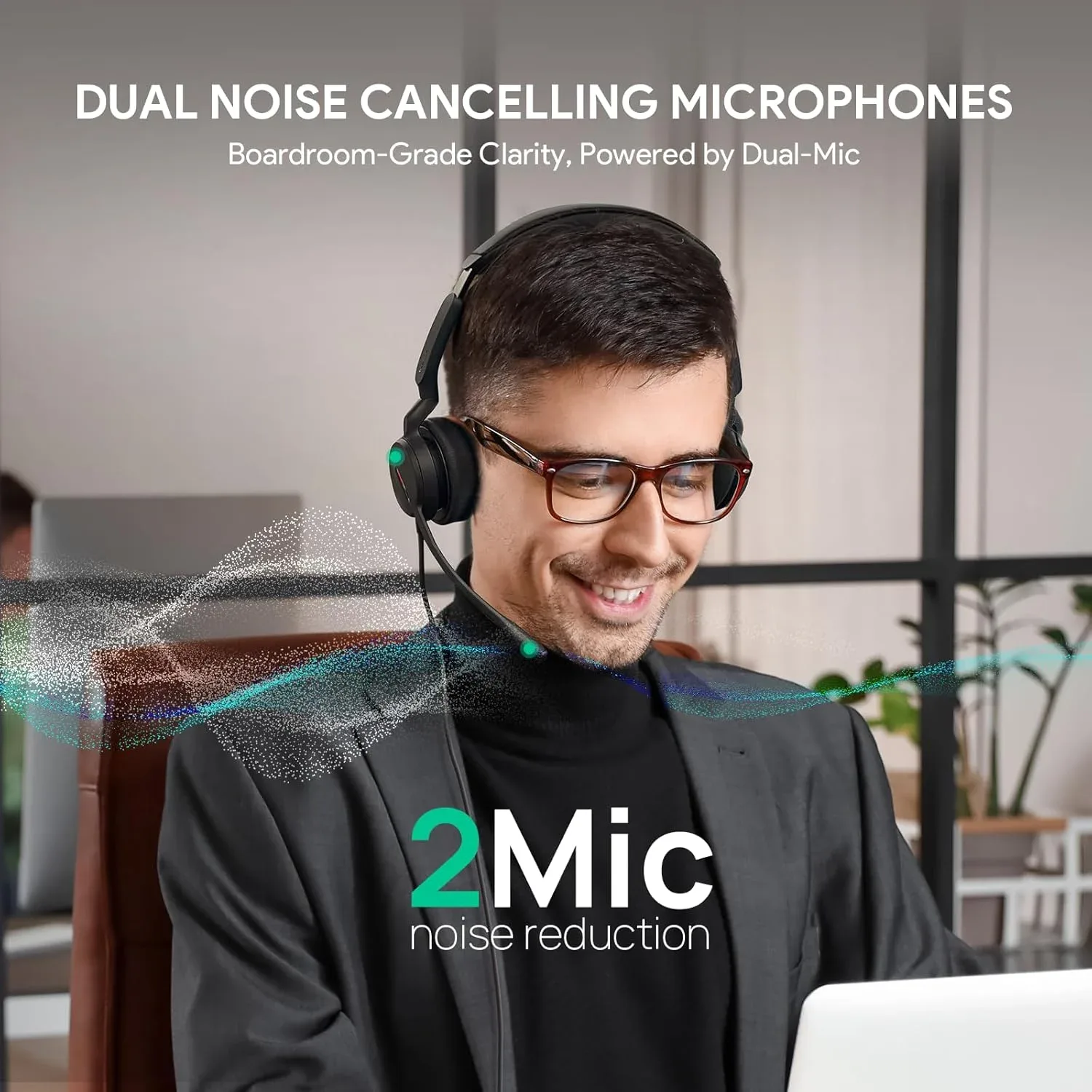 Yealink UH44 Dual Wired Headphone – Professional USB Headset for Office & Calls — image 4