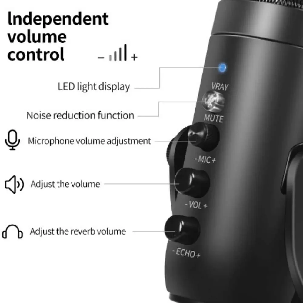 JMARY MC-PW8 USB Desktop Condenser Microphone - Professional — image 3