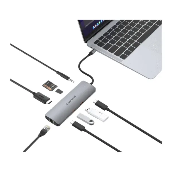 Genuine 9 in 1 Docking Station USB HDMI LAN USB-C PD TF/SD Hub — image 2