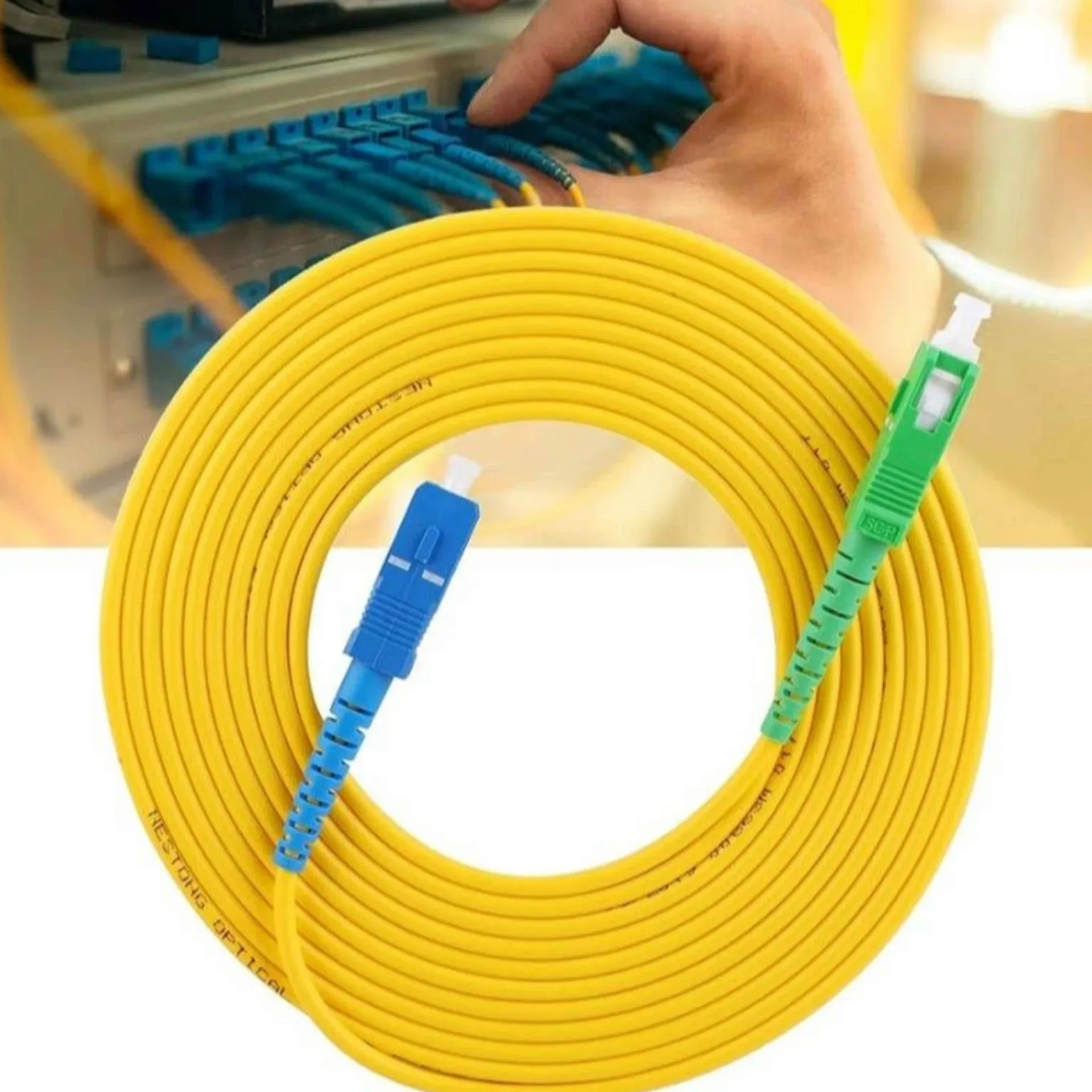 TECHLOGIKS SC to SC Fiber Patch Cord 3 Meter — image 2