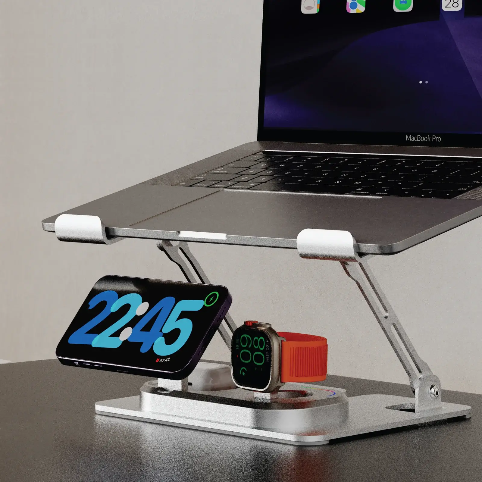Pawa 3 in 1 Multifunctional Laptop Stand Charging Station — image 5