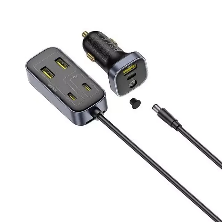 BASEUS BackSeatPal 6-Port In-Vehicle Car Charger 3U+3C BA.C00081100121-00.BK - Genuine Fast Charging Hub — image 4
