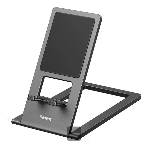 BASEUS Foldable Metal Desktop Holder BA.LUKP000013.GY – Genuine Adjustable Phone Stand — image 2