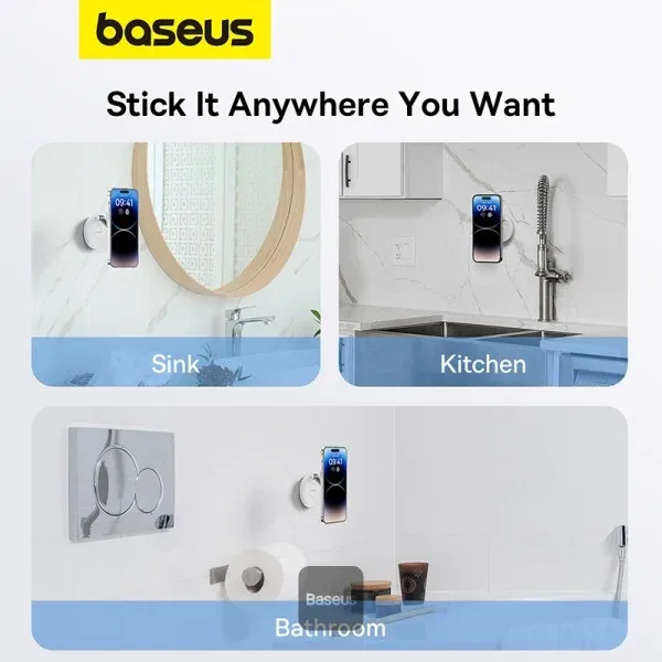 BASEUS Strong Magnetic Foldable Phone Mount BA.B10564101121-00.BK - Genuine Car Holder — image 3