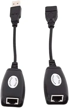 USB Male Female Adapter with RJ45 Extension - USB Network Extension Adapter — image 2