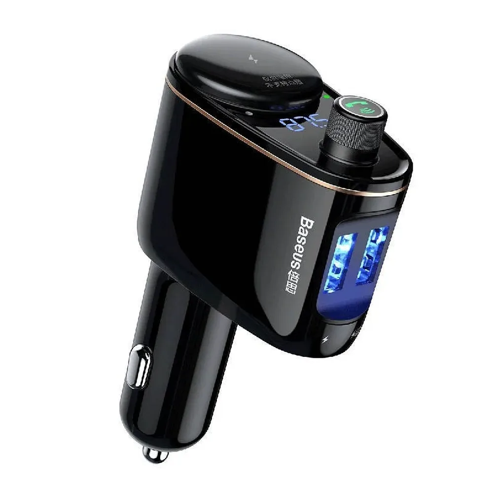 BASEUS S-06 Car Bluetooth MP3 Player BA.CCHC000001.BK - Genuine Wireless FM Transmitter — image 1