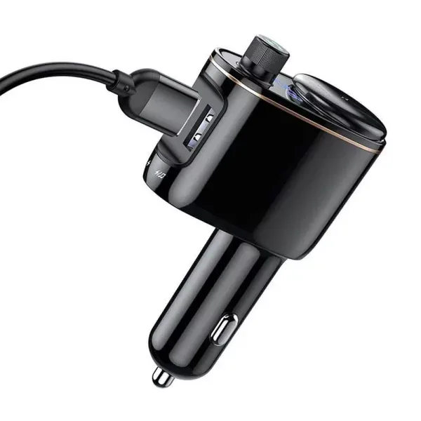 BASEUS S-06 Car Bluetooth MP3 Player BA.CCHC000001.BK - Genuine Wireless FM Transmitter — image 2
