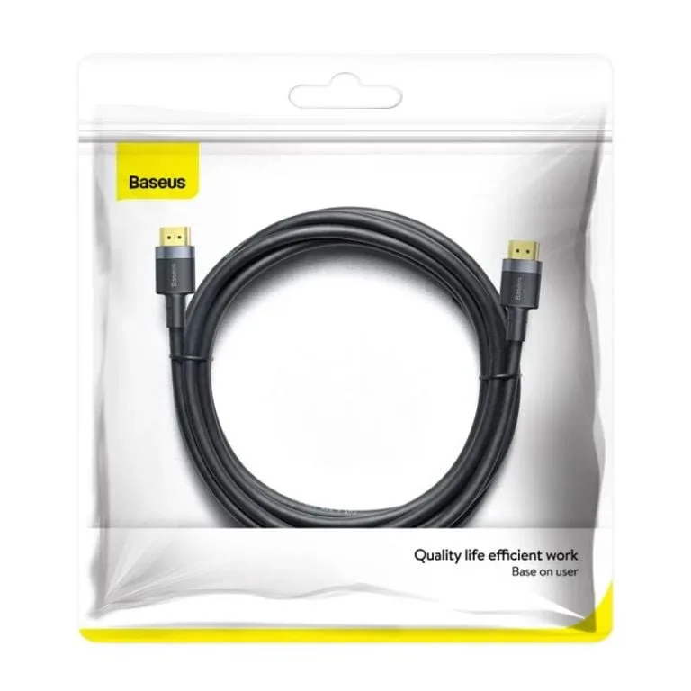 BASEUS Cafule 3M 4K HDMI Male to HDMI Male Cable BA.CADKLF-G01.BK - Genuine High-Speed HDMI Cable — image 2