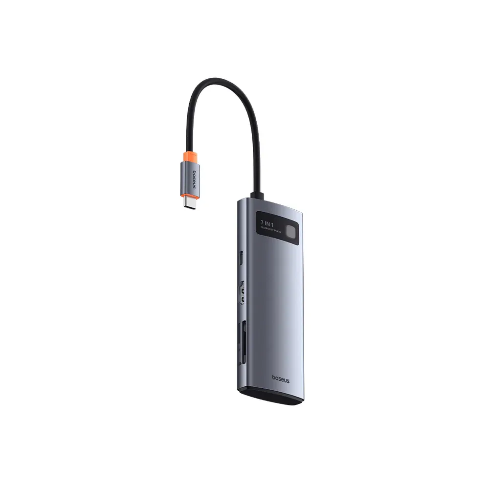 BASEUS 4K 60Hz Clarity 7-Port USB Hub PD 100W BA.B00052805813-00.GY - Genuine Multiport Adapter — image 4