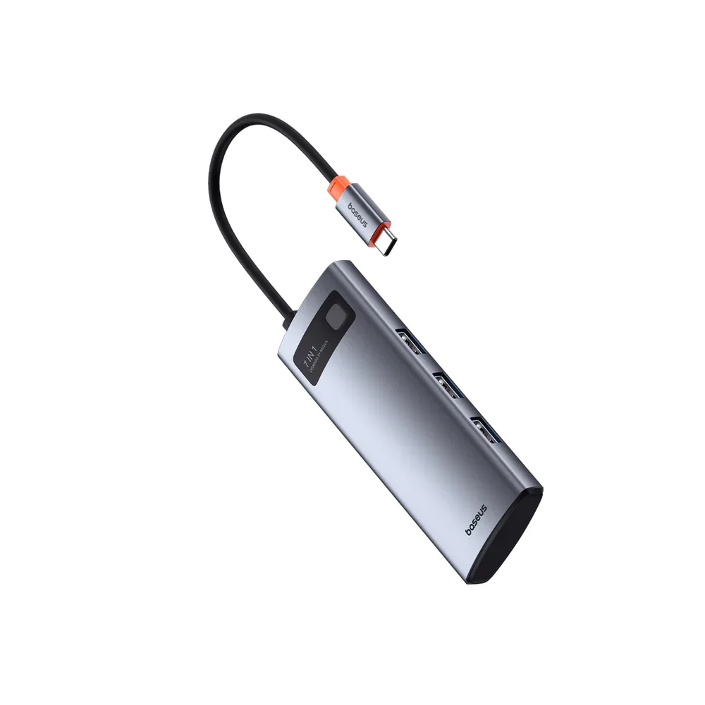 BASEUS 4K 60Hz Clarity 7-Port USB Hub PD 100W BA.B00052805813-00.GY - Genuine Multiport Adapter — image 3