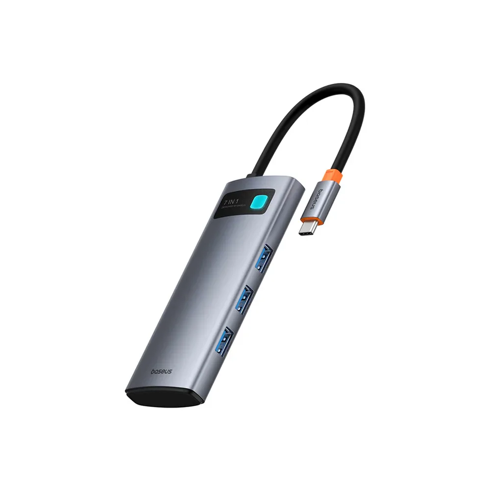 BASEUS 4K 60Hz Clarity 7-Port USB Hub PD 100W BA.B00052805813-00.GY - Genuine Multiport Adapter — image 2