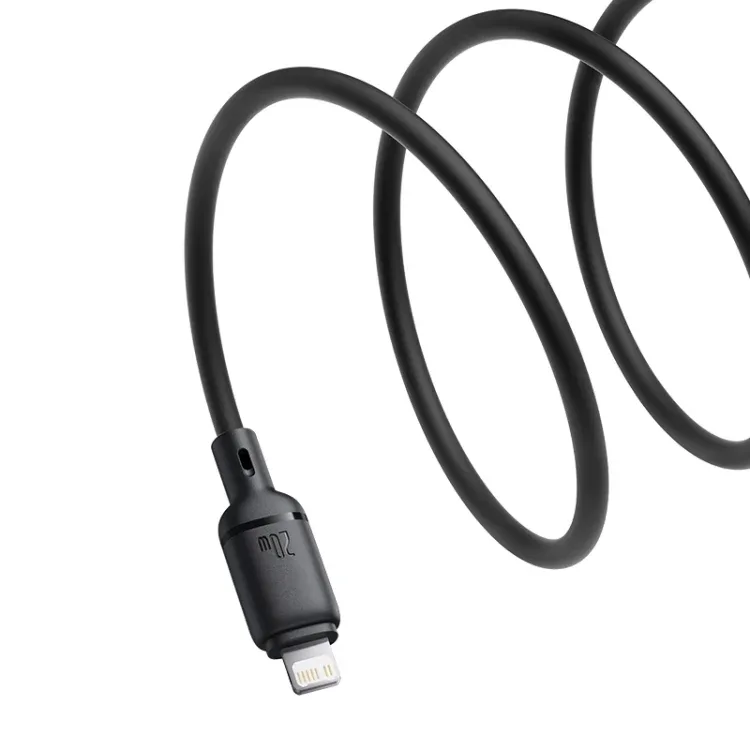 BASEUS 2M Silky Fast USB-A to Lightning Cable 2.4A BA.P10377702213-01.WT - Genuine Fast Charging Cable — image 3