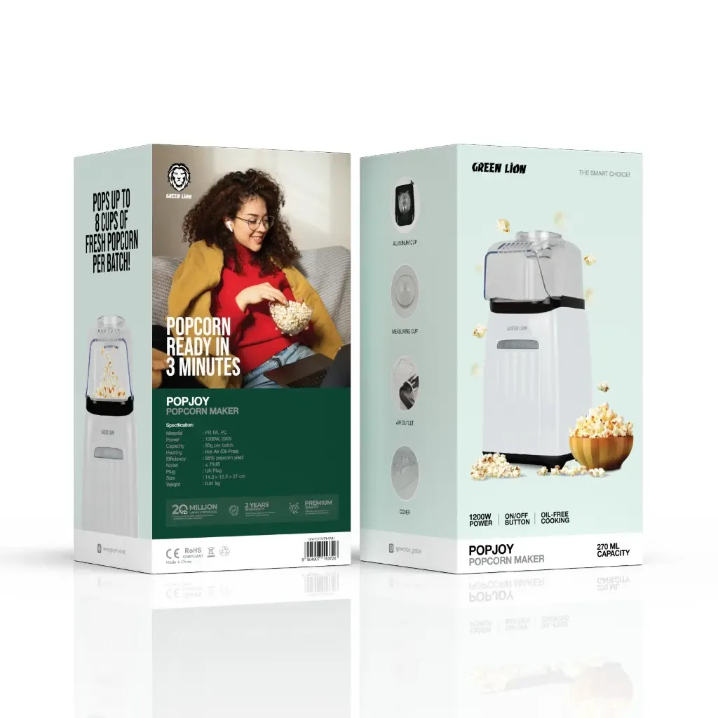 Green Lion PopJoy Popcorn Maker 270ML – Fast Healthy Snack Maker — image 3