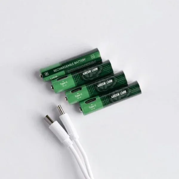 Green Lion 1.6V AA USB-C Rechargeable Battery – Long Lasting Smart Power — image 3