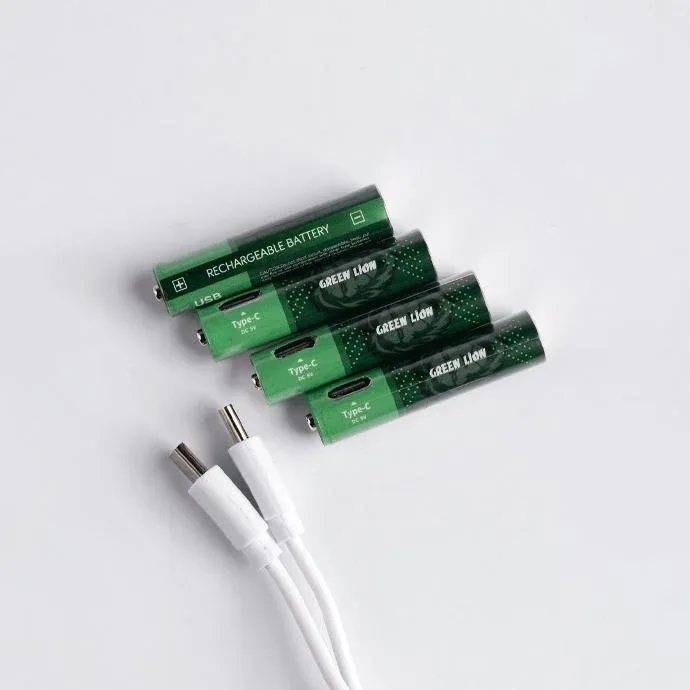 Green Lion AAA 1.6V Rechargeable Battery Type C Charging Port – Long Lasting Reusable Power — image 3