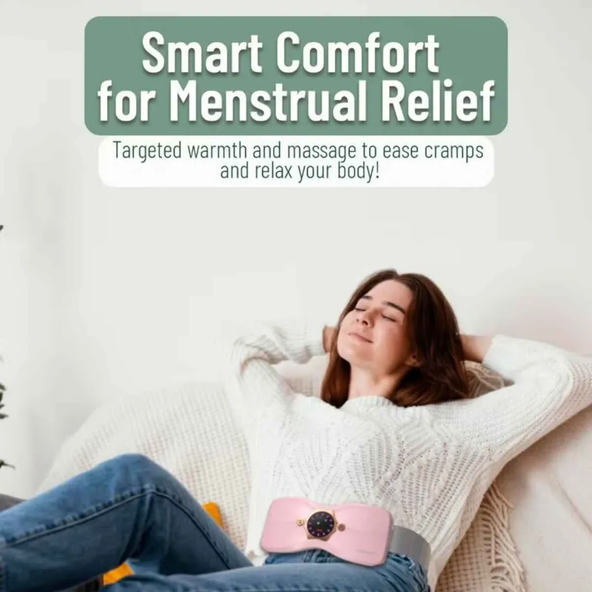 Green Lion Flora Heat Menstrual Heating Pad GL-MP25 – Portable Pain Relief Solution — image 4