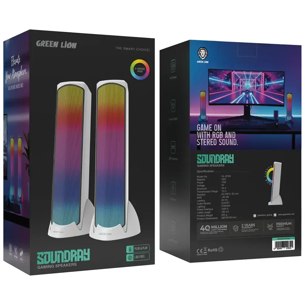 GREEN LION SOUNDARY GAMING SPEAKER 10W GL-SP28 – Powerful RGB Gaming Speaker — image 3