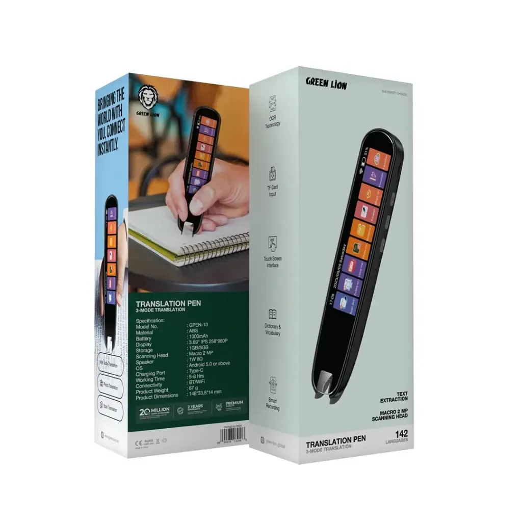 GREEN LION 142 LANGUAGES TRANSLATION PEN GPEN-10 – Smart AI Translation Pen — image 4