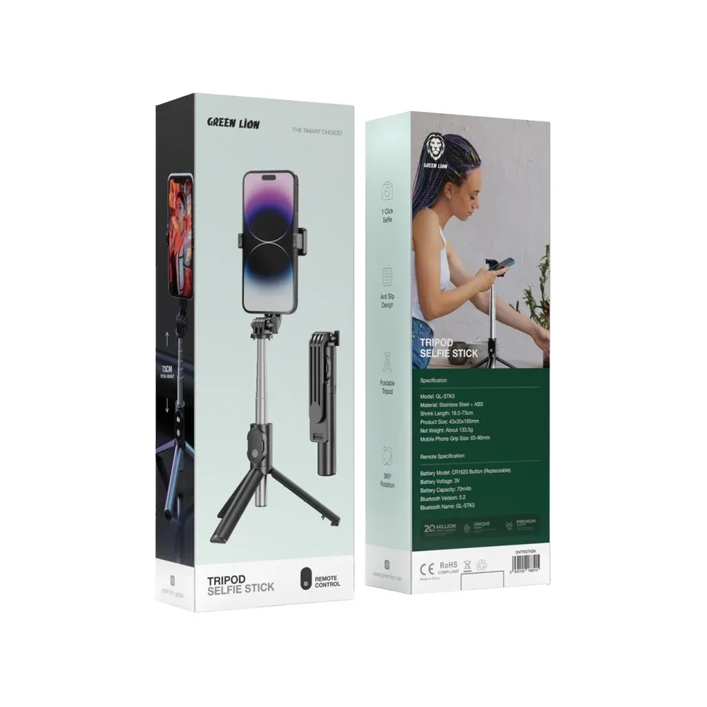 Green Lion Selfie Stick – Professional Tripod Stand — image 3