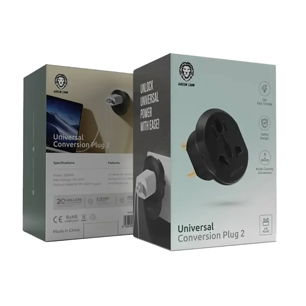 GREEN LION UNIVERSAL CONVERSION PLUG 2  – Secure International Travel Adapter — image 2
