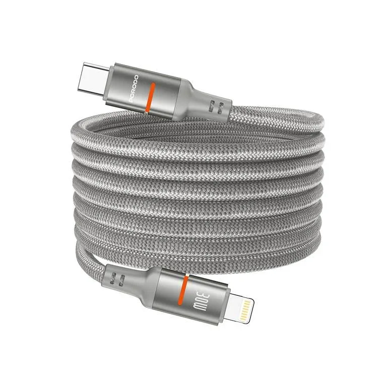 Prodo USB C To Lightening LED Light Cable Grey PDCBL0031GYL - Professional Cable — image 3