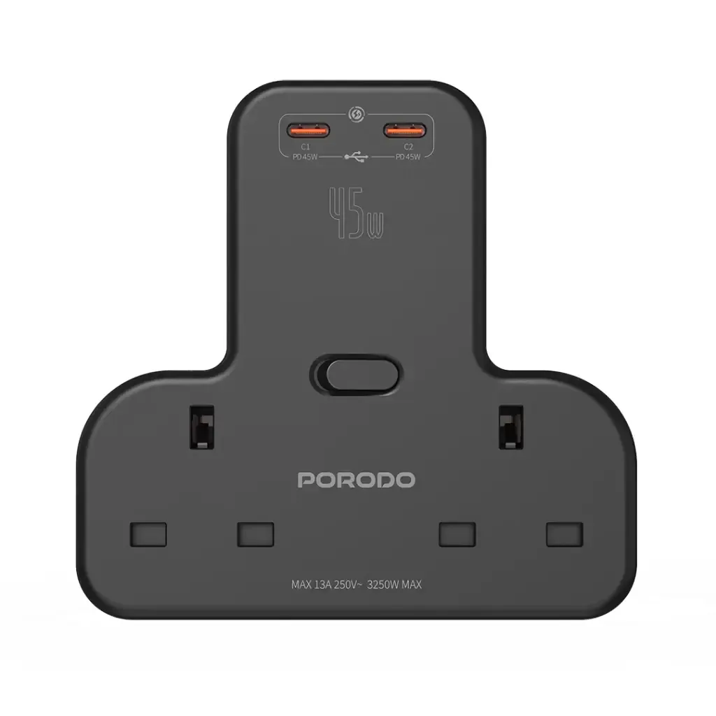 Prodo MULTI-PORT Wall Socket FWC026 PD-FWCH026-BK - Official Wall Socket — image 1