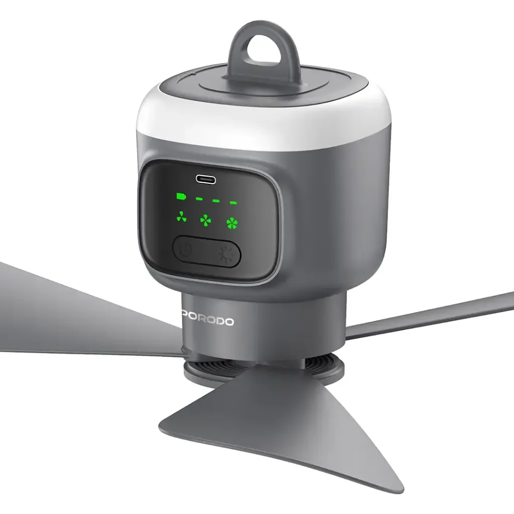 Prodo Rechargeable Ceiling Fan With Display Panel PDRSF12KGY - Official Ceiling Fan — image 1