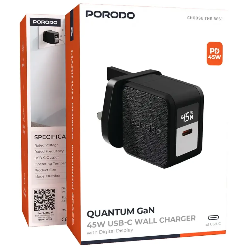 Prodo Quantum Gan 45W USB C Wall Cahrger PDFWCH093 - Affordable Accessory — image 3
