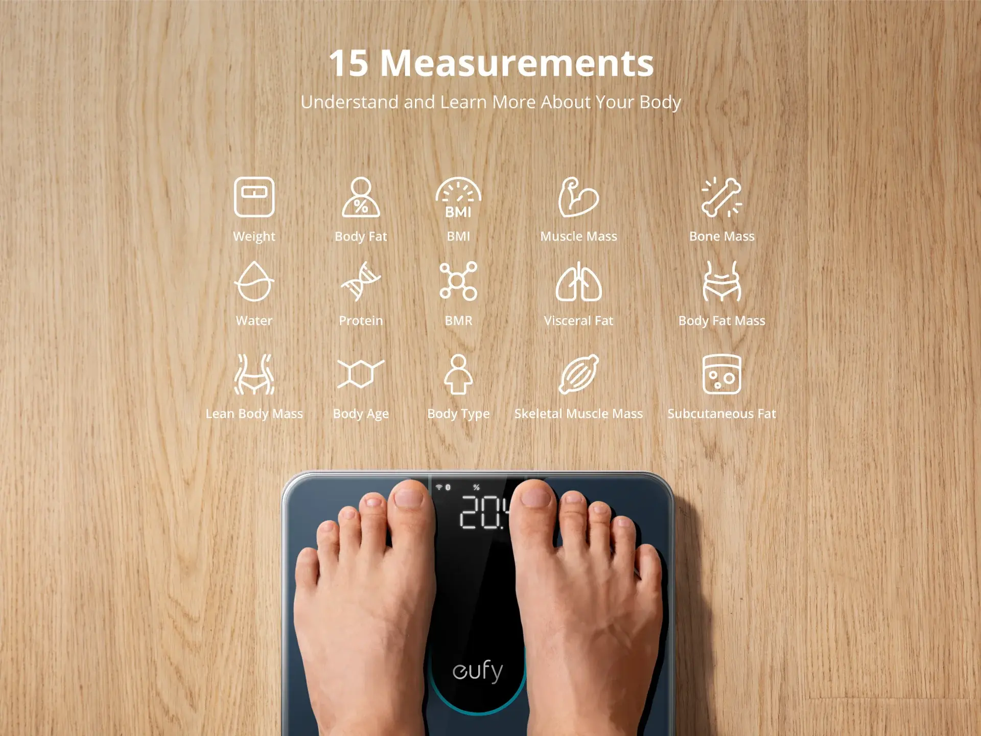 ANKER EUFY P2 Smart Scale T9148 - Intelligent Body Composition Scale — image 4