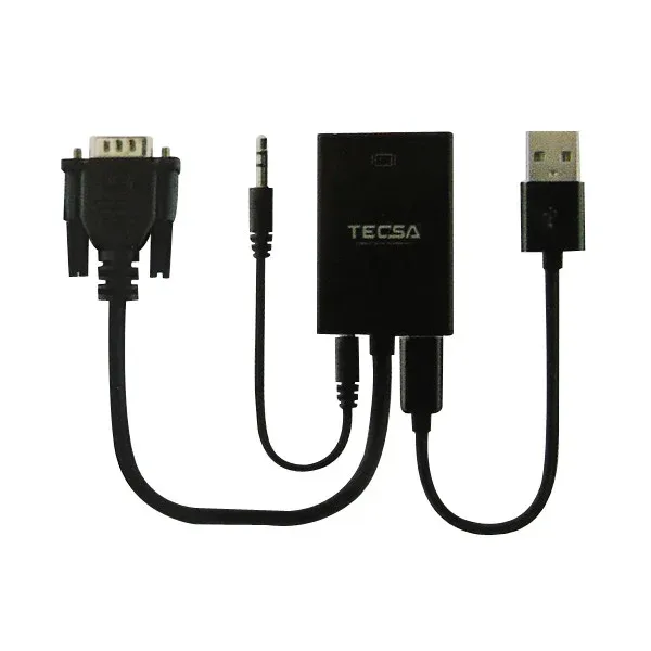 TECSA VTH-11 VGA to HDMI Adaptor with Audio Jack — image 2