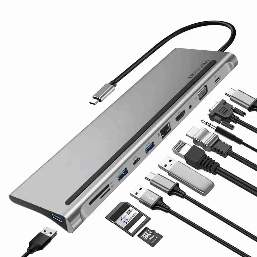 Vention Multi-function 10-in-1 USB-C Docking Station — image 4