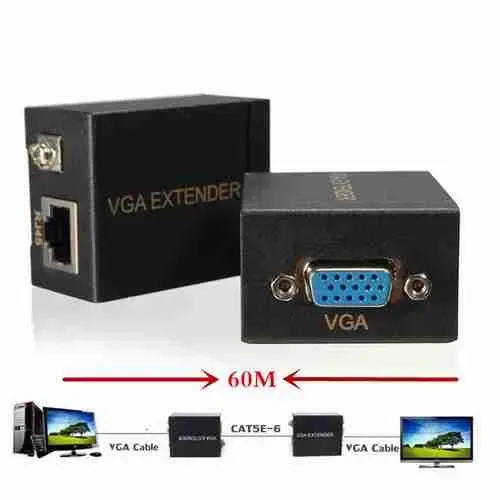 VGA Signal Extender 60 m Single Ethernet Cable — image 3