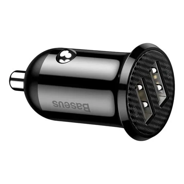 Baseus Car Charger Grain Pro to Grain Pro Dual USB 4.8A BA.CCALLP-01.BK — image 3