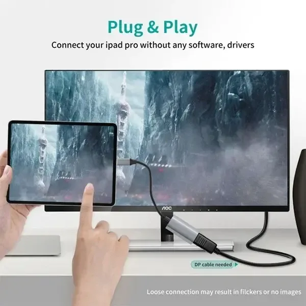 CHOETECH USB-C to HDMI Adapter H17 Black HUB-H17 - 4K Ultra HD Display Converter — image 3