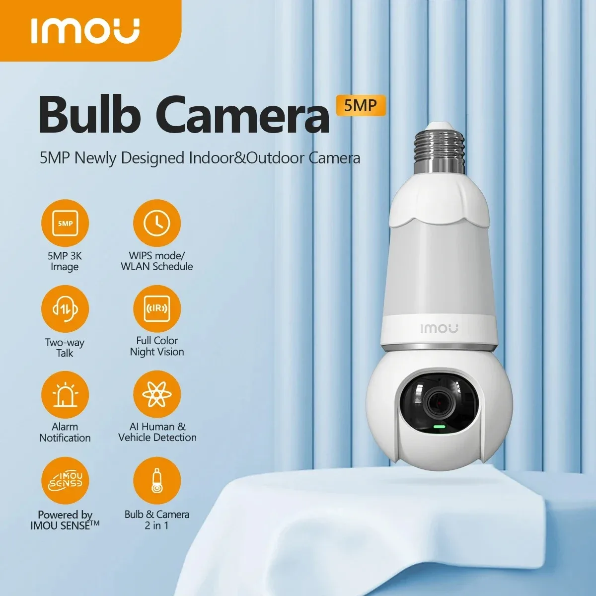 IMOU E27 Bulb Cam 3MP 2K Smart WiFi Security Camera — image 2