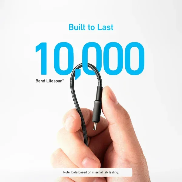 ANKER 322 USB-C to USB-C 3ft Cable A81F5H11 – Braided Fast Charging — image 4