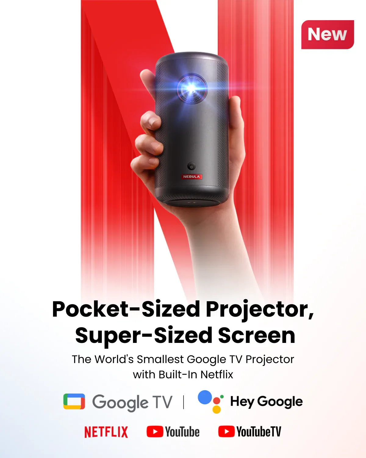 Anker Nebula Capsule 3 Pocket Full HD Smart Projector D2425212 — image 2