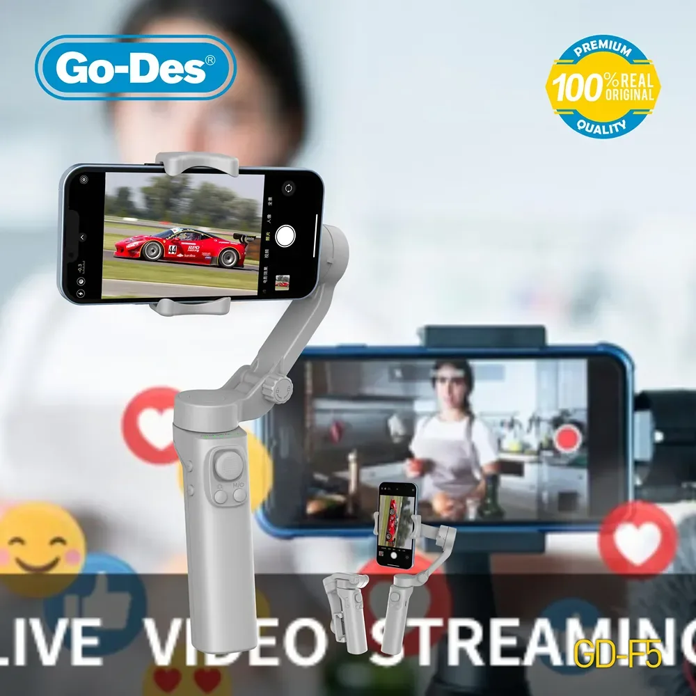 Go-Des GD-F5 3-Axis Smartphone Gimbal Stabilizer — image 2