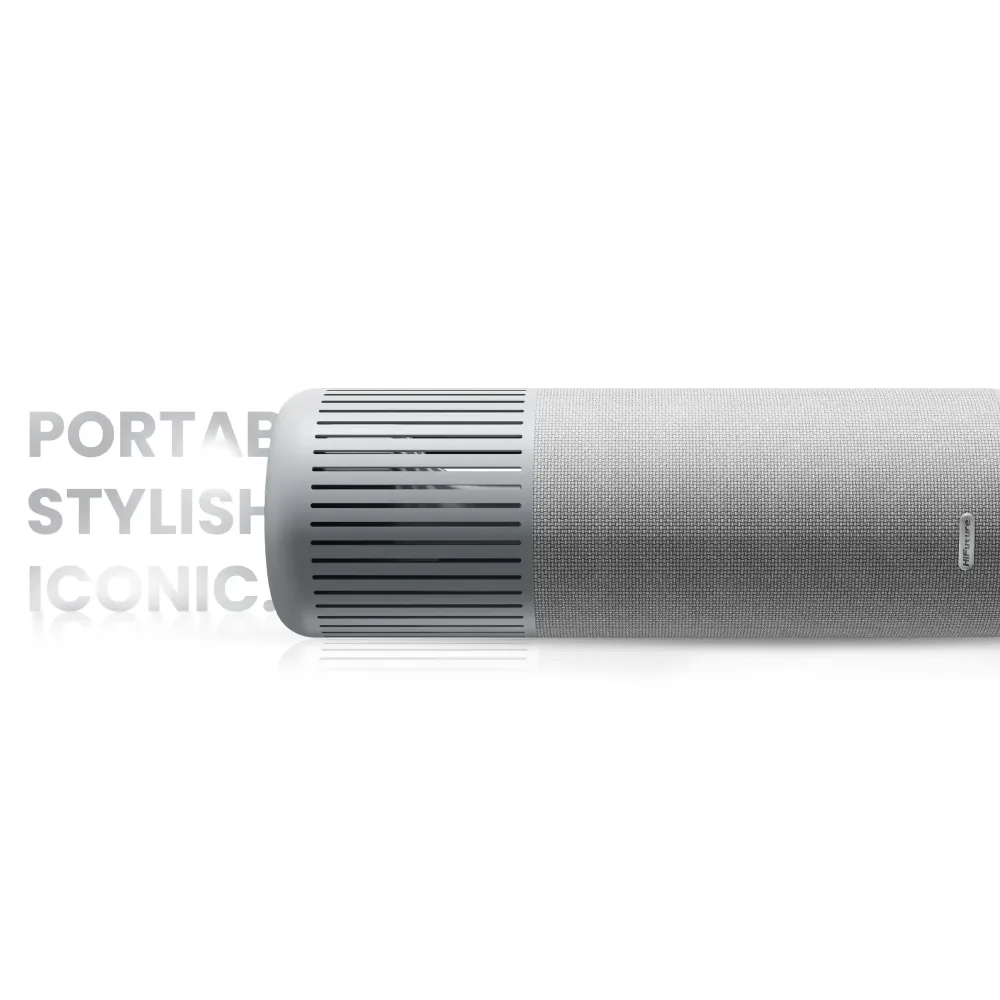 HiFuture Wedge Portable Bluetooth Speaker 40W Silver White — image 2