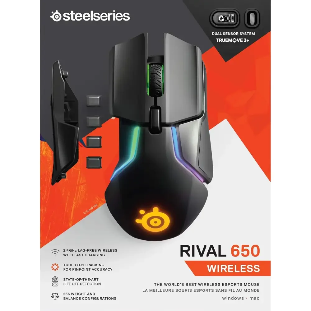 Steel Series Rival 650 Wireless Gaming Mouse — image 3