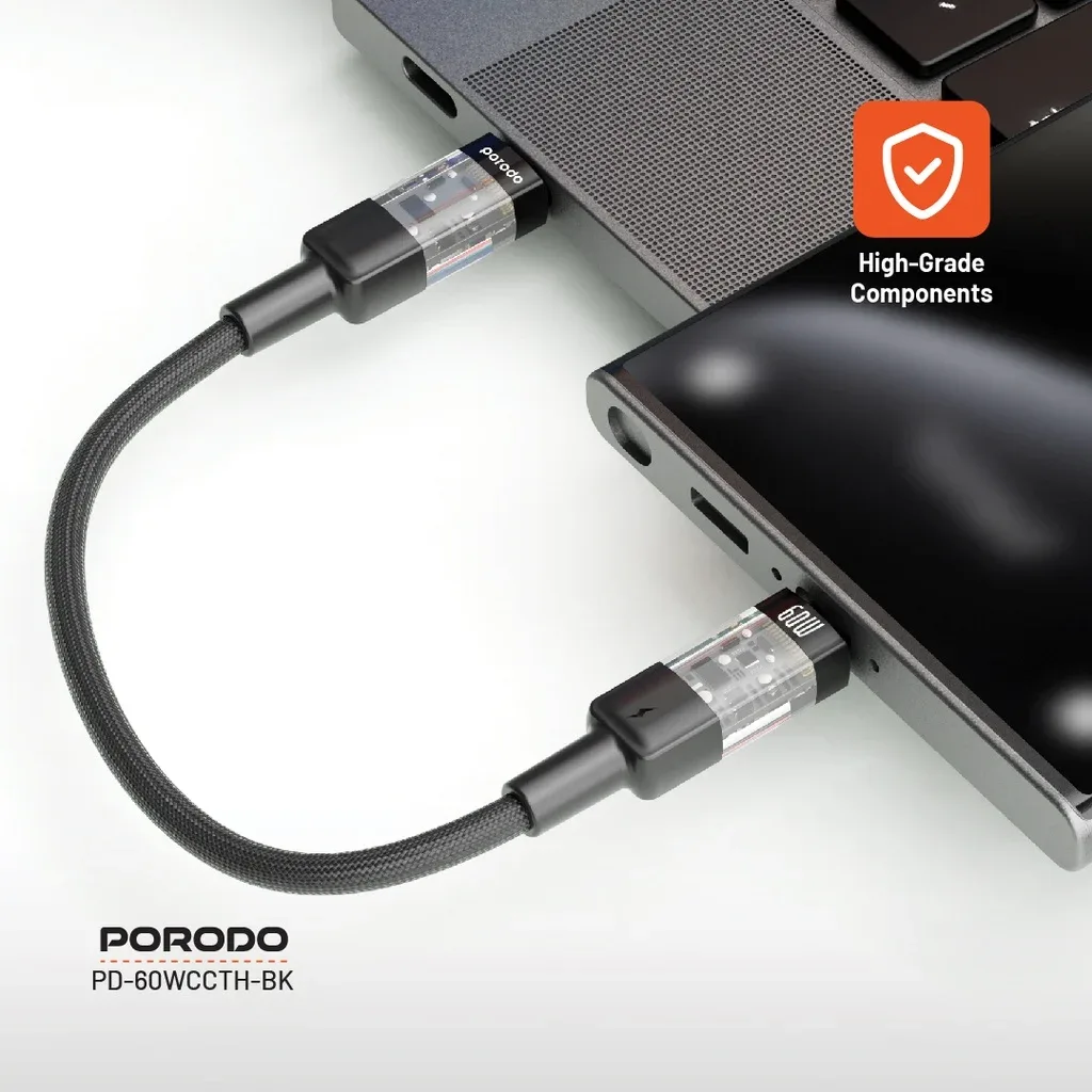 Porodo USB C To C 35CM 60W Cable USB C Cable — image 3