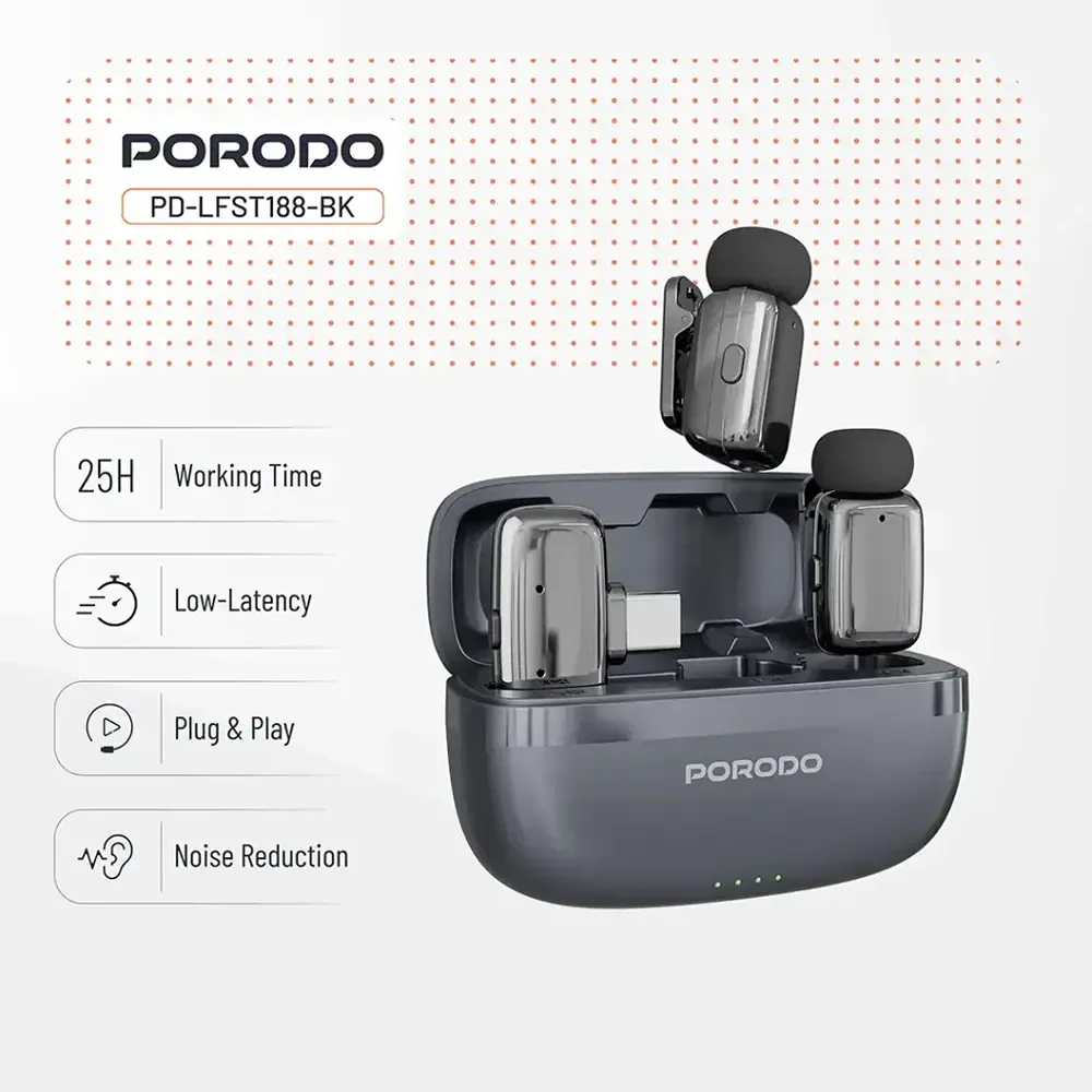 Prodo Microphone 60MAH Type-c Port Black — image 3