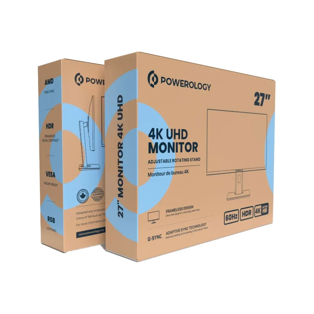 Powerology 27-Inch 4K UHD Monitor — image 1