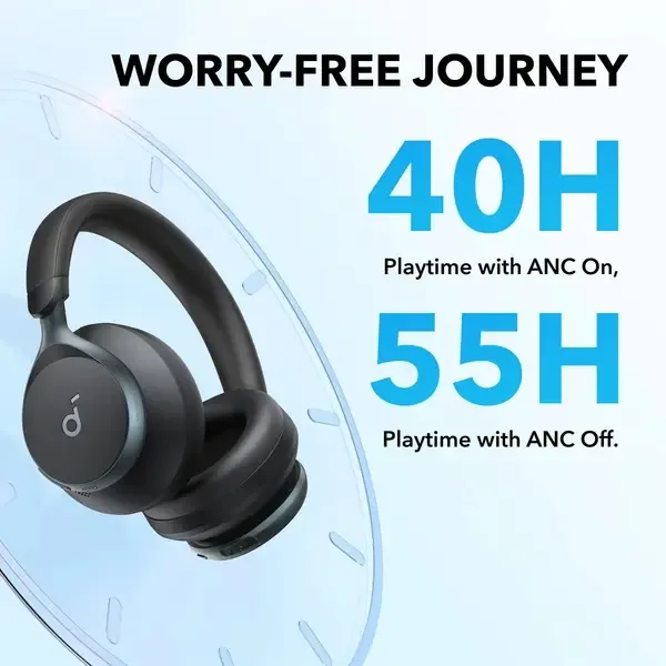 Anker Soundcore Space One ANC Headset – Wireless Noise Cancelling Headphones — image 3