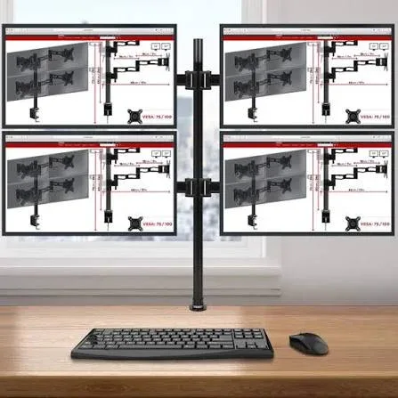 Skill Tech Quad Monitor Stand Table for 13–27 Inch Monitors — image 3