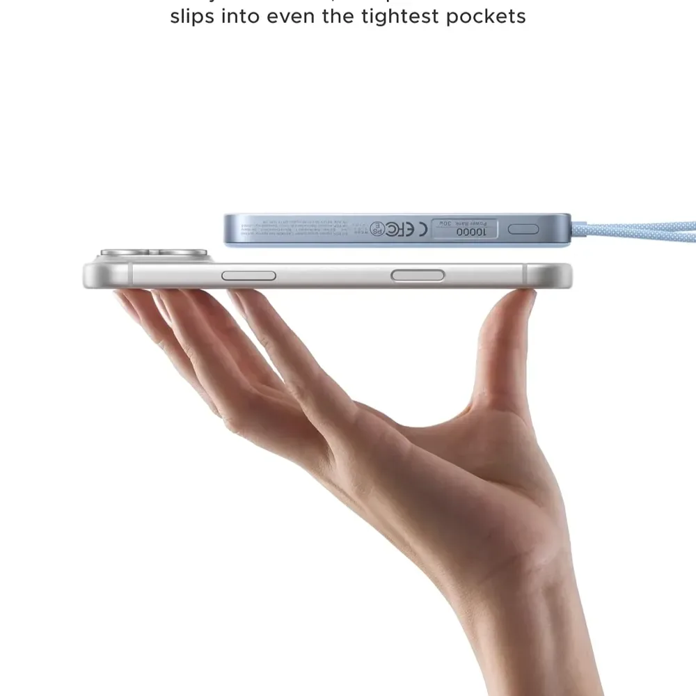 UGREEN 10000mAh 30W Magnetic Wireless Power Bank with Built-in Cable — image 3