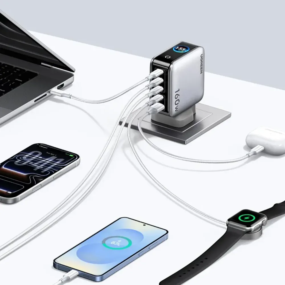 UGREEN Nexode 160W 4C1A 5-Port GaN Desktop Fast Charger — image 4